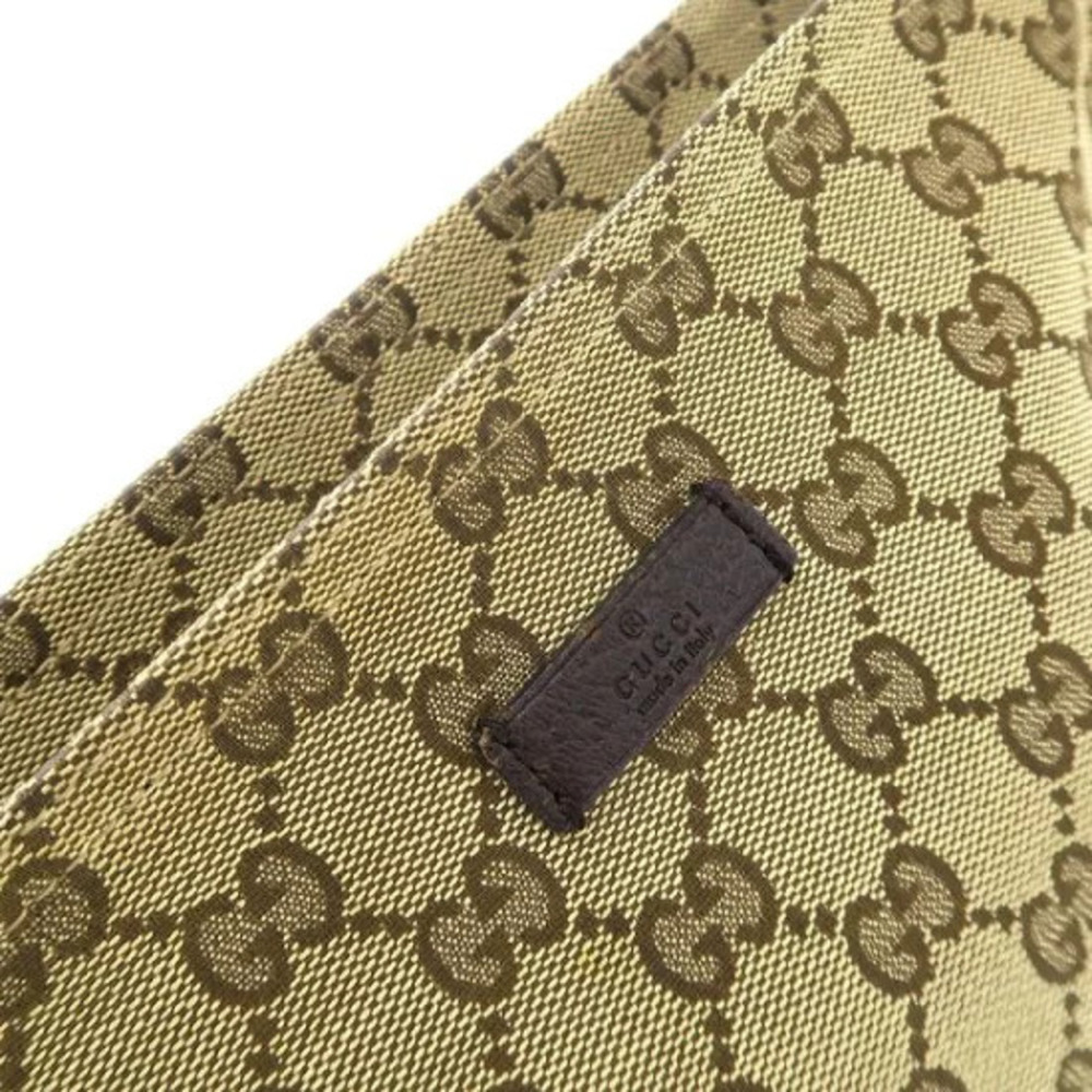 Gucci shoulder bag signature GG canvas web stripe Brown - Picture 7 of 9